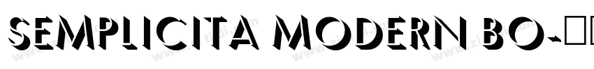 Semplicita modern bo字体转换 Semplicita modern bo字体转换